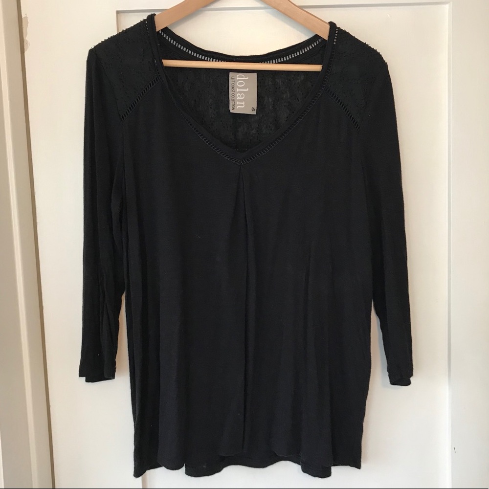 Anthropologie Dolan Left Coast Maisy Tee, black - Picture 3 of 13